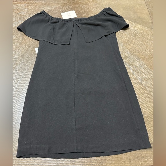 NWT Charles Henry Crepe Off The Shoulder Cocktail Mini Dress, Size Small, Black - Picture 5 of 16